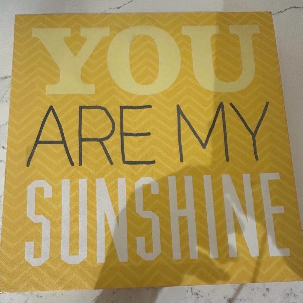 Yellow 'You Are My Sunshine' Canvas Art - Picture 3 of 3